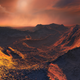 Artist’s impression of the planet and Barnard’s star setting.